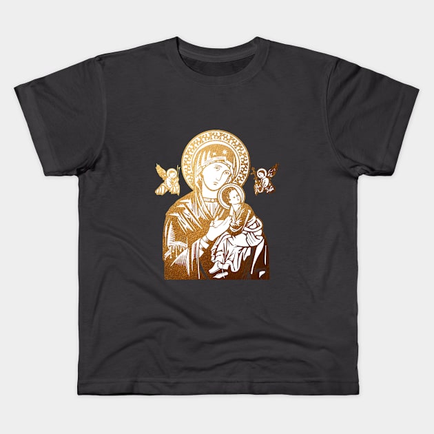 Mother of Perpetual Help Kids T-Shirt by big_owl